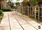 奥行きを強調したアプローチ。