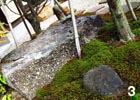 ひときわその存在感を主張する景石。